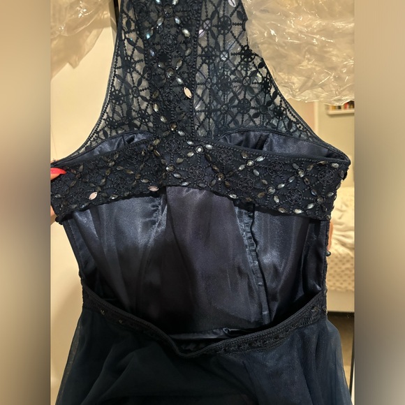 Homecoming/event dress! Navy blue beaded dress! - Picture 6 of 6